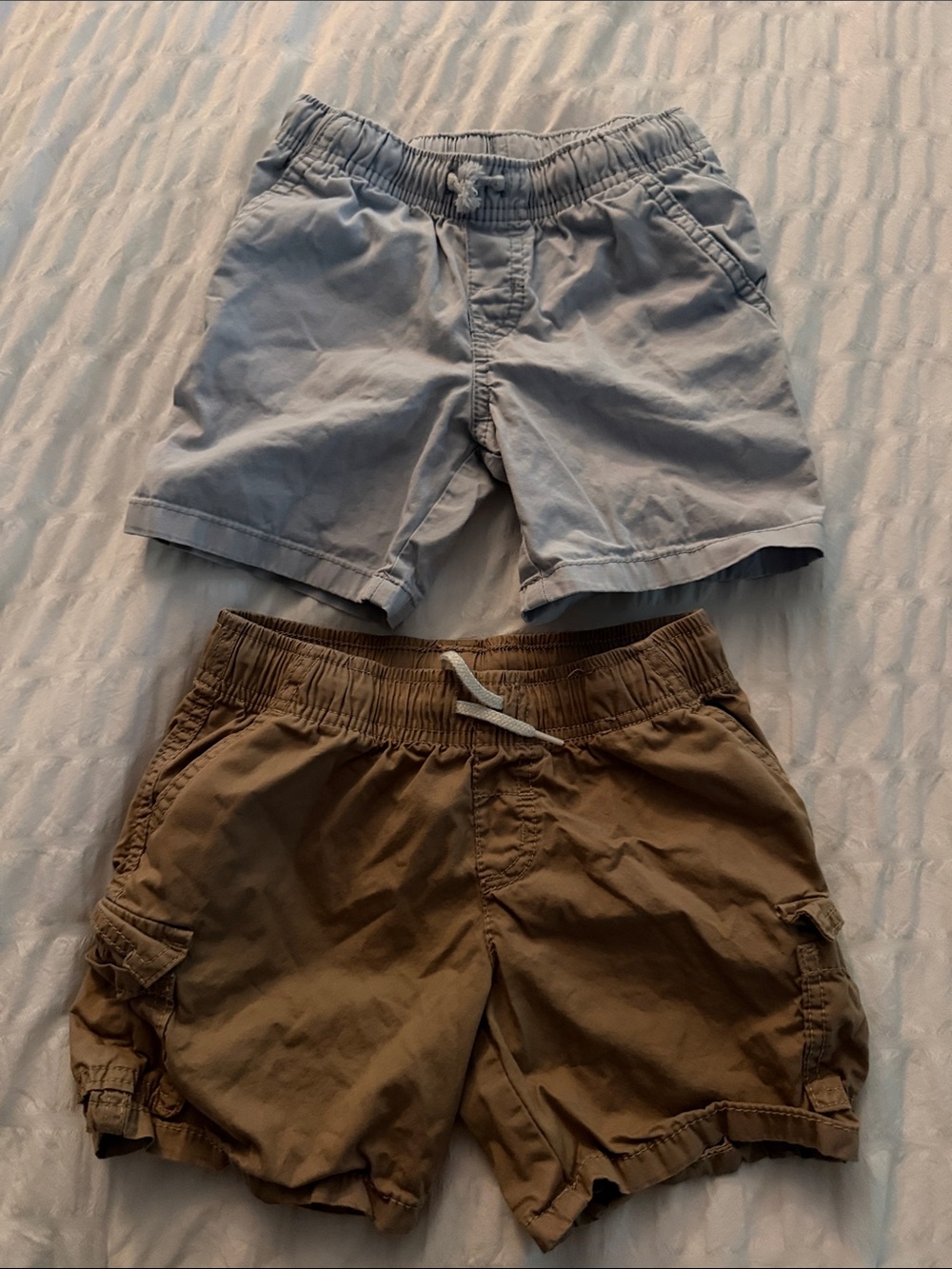 Cat & Jack Two-Pack Kids Pull-On Shorts - Light Blue & Brown